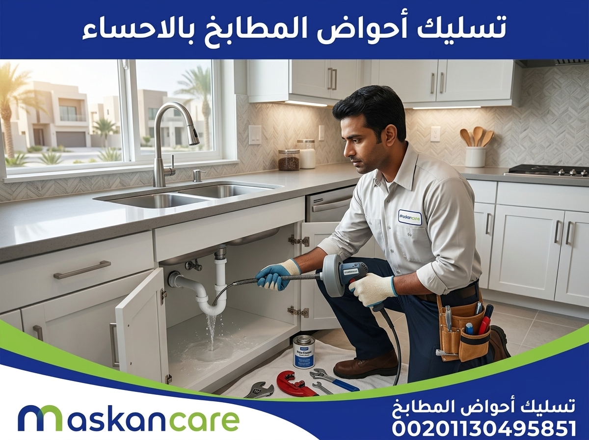 تسليك أحواض المطابخ بالاحساء – التخلص من الدهون والرواسب